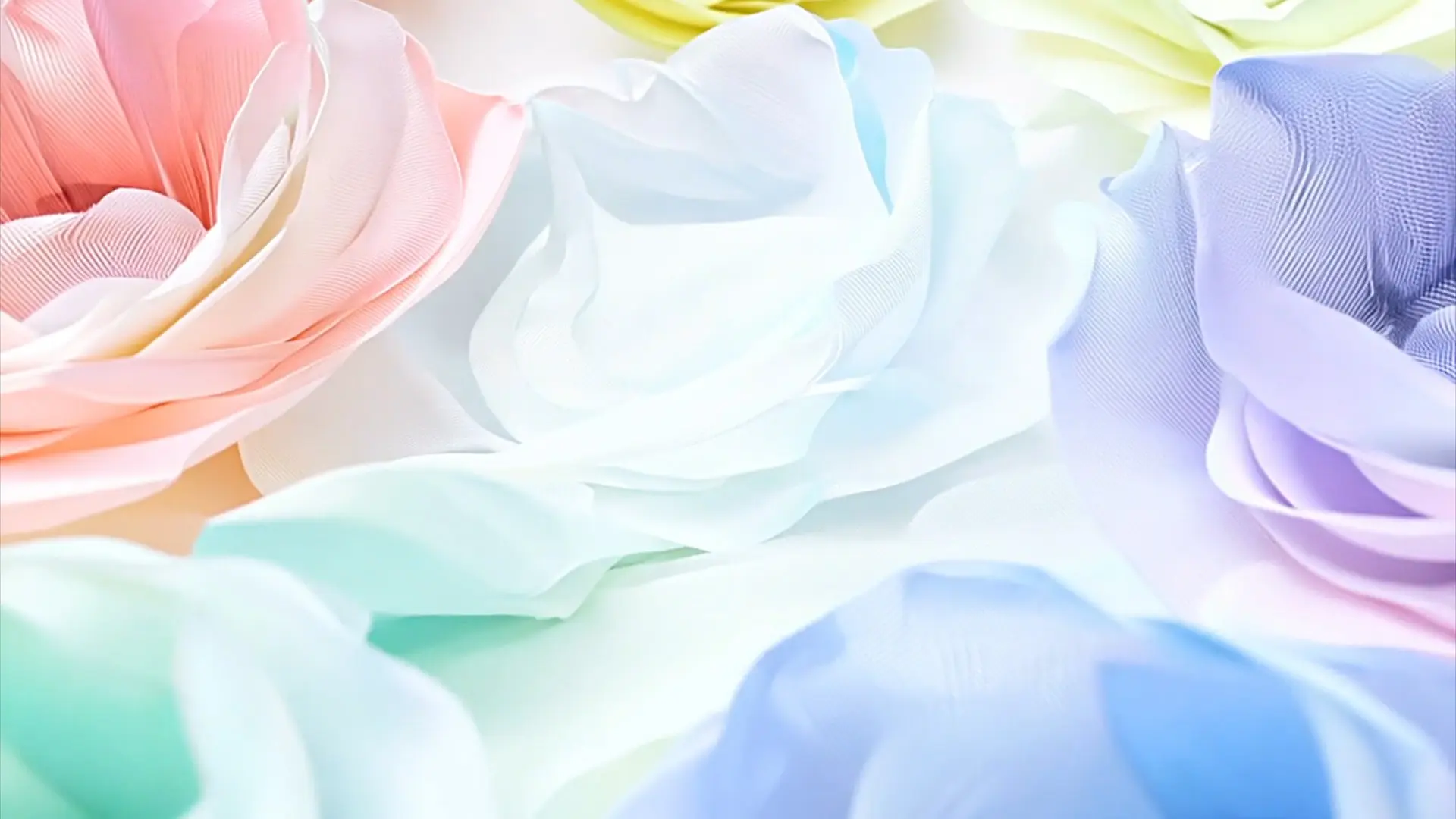 Colorful Floral Arrangement for Title Animation Background